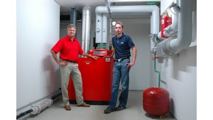 bösch Solaranlage liefert warmes Wasser und Wärme für Wohnhaus in Graz.
