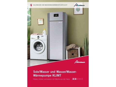 Prospekt KLIMT Wasser-|Sole-/Wasser-Wärmepumpe | © bösch - heizung.klima.lüftung