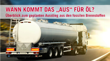 LKW mit Öltank / Tankwagen fährt alleine auf einer Straße mitten in der Natur | © bösch heizung.klima.lüftung