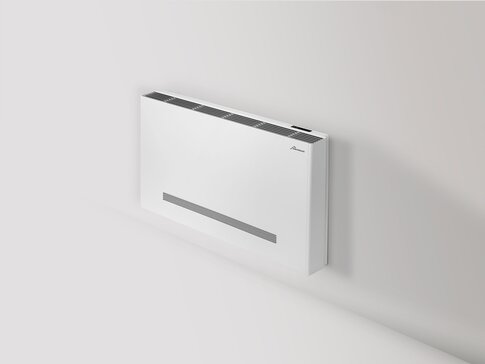 bösch Fancoil ROMEO zur effizienten Raumkühlung und -heizung, modernes Wandgerät.