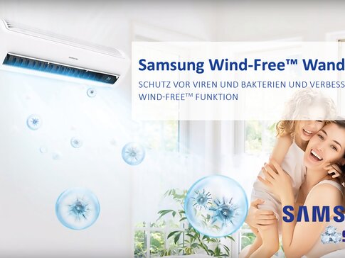 Schutz vor Viren und Bakterien mit den Samsung Wind-Free Geräten | © SamCool GmbH Schutz vor Viren und Bakterien mit den Samsung Wind-Free Geräten | © SamCool GmbH