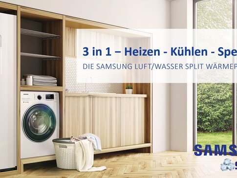 Heizen-Kuejlen-Speichern mit Samsung Wärmepumpe | © SamCool GmbH Heizen-Kuejlen-Speichern mit Samsung Wärmepumpe | © SamCool GmbH